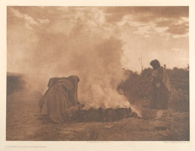 Keramikbrännare vid Santa Clara av Edward Sheriff Curtis