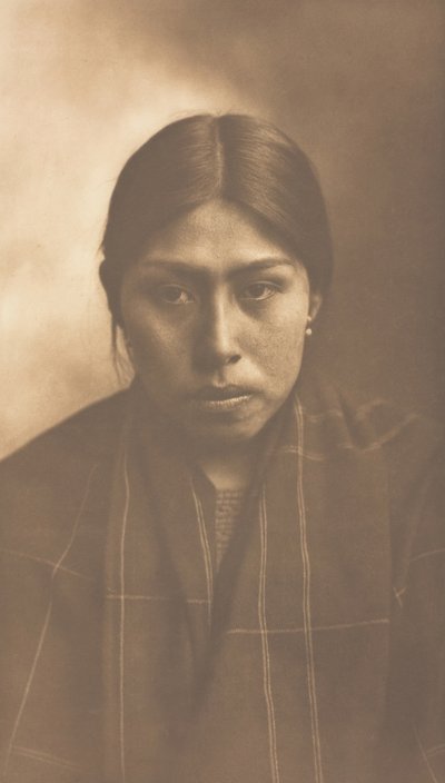 Suquamish kvinna, 1899. av Edward Sheriff Curtis