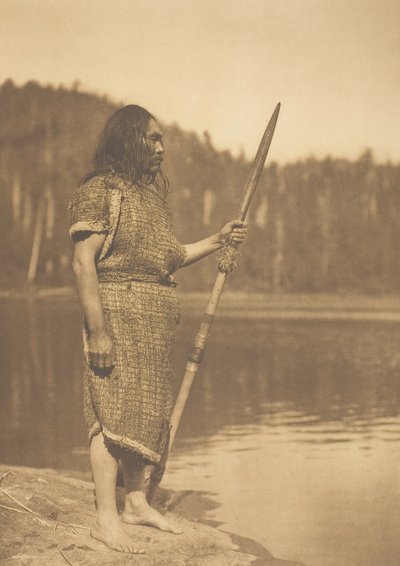 The Whaler - Clayoquot, 1915. av Edward Sheriff Curtis