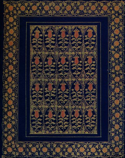 Bokbinderi i blått Marocko med inlägg och guldverktyg, 1914 av Edward Sullivan