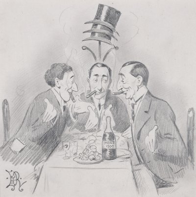 A Firad Luncheon a Trois (The Three Isaacs) 1900 av Edward Tennyson Reed