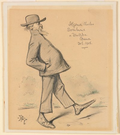 Algernon Charles Swinburne på Wimbledon Common av Edward Tennyson Reed