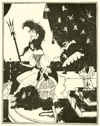 Britannia a la Beardsley av Edward Tennyson Reed