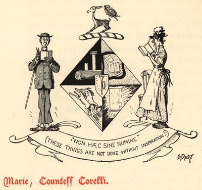 Marie, grevinna Corelli (gravyr) av Edward Tennyson Reed