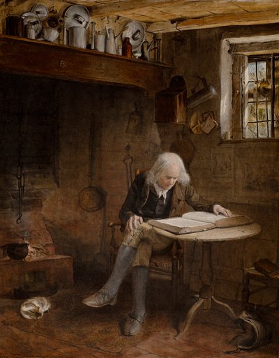 Meditation (olja på duk) av Edward Thompson Davis