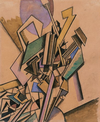 Vorticistisk studie av Edward Wadsworth