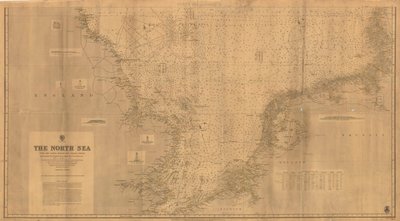 Nordsjön [Southern Sheet] från de senaste brittiska och utländska undersökningarna av Edward Weller