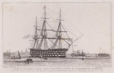 HMS Victory, förstklassig av Edward William (after) Cooke