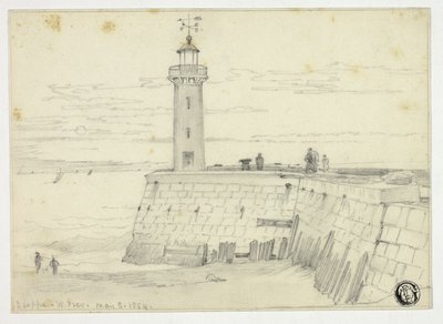 Dieppe, West Pier av Edward William Cooke