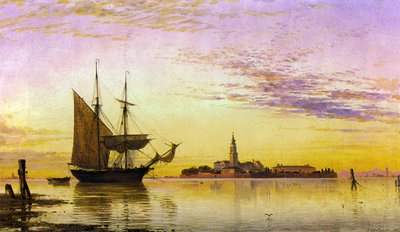 Edward William Cooke Det armeniska klostret, Venedig av Edward William Cooke