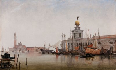 Dogana di Mare med San Giorgio Maggiore Beyond, 1863 av Edward William Cooke