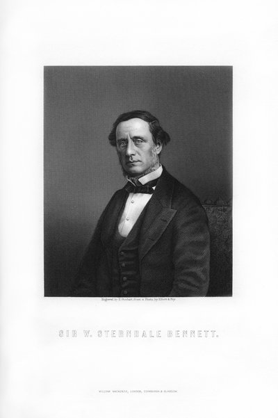 Sir William Sterndale Bennett, engelsk kompositör, 1899. av Edward William Stodart