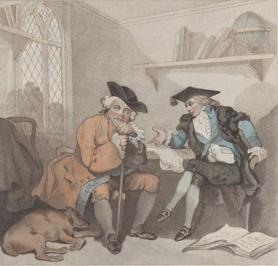 En högskolescen, eller ett fruktlöst försök på plånboken med gamla fyrkantiga tår, 1 augusti 1787. av Edward Williams