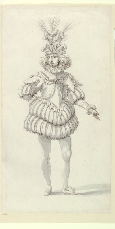 Salmacida Spolia - The King and Masquers: andra versionen (för kungen) av Edward the Elder Pearce