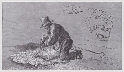 Fårklippning av Edwin (after) Landseer