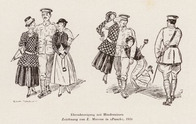 En salut med svårigheter (litografi) av Edwin A. Morrow