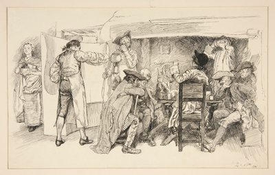 Rum An Ale House - av Edwin Austin Abbey