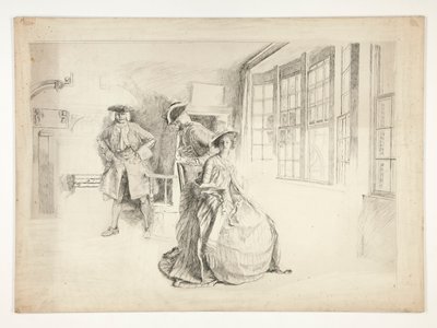 En ovälkommen besökare av Edwin Austin Abbey