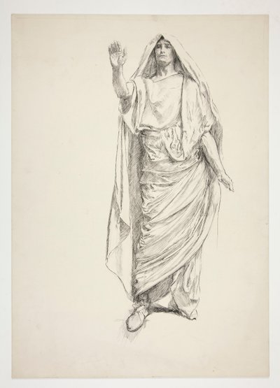 Anthony (preliminär ritning för .3138) - Julius Caesar av Edwin Austin Abbey