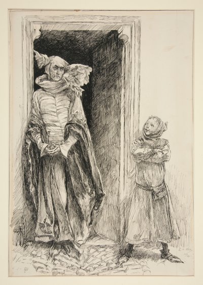 Armando och mun, från akt III, scen i, kärlek av Edwin Austin Abbey