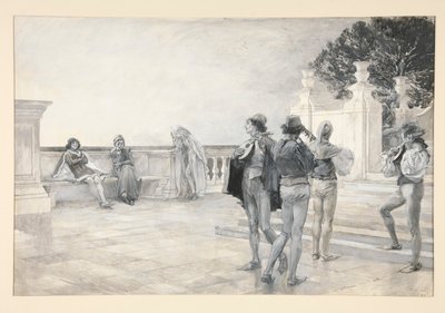 Balthazar sjunger: av Edwin Austin Abbey