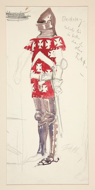 Berkeley, kostymskiss för Henry Irving av Edwin Austin Abbey