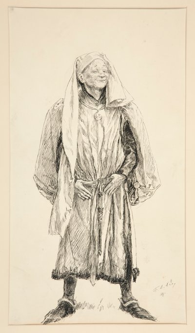 Boyet - Akt V, Scen II, Kärlek av Edwin Austin Abbey