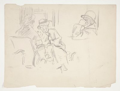 Café scen av Edwin Austin Abbey