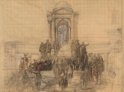 Tecknad film för av Edwin Austin Abbey