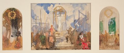 Kompositionsstudier för av Edwin Austin Abbey