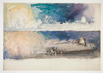 Kompositionsstudie för av Edwin Austin Abbey