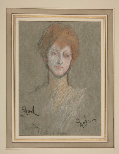 Kröning av Edward VII Porträtt: Prinsessan Maud av Storbritannien av Edwin Austin Abbey