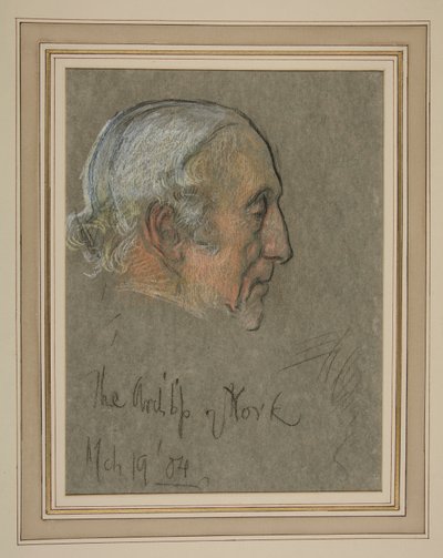 Kröning av Edward VII Porträtt: William Dalrymple Maclagan, ärkebiskop av Edwin Austin Abbey