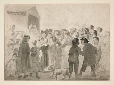 Publikscen av Edwin Austin Abbey