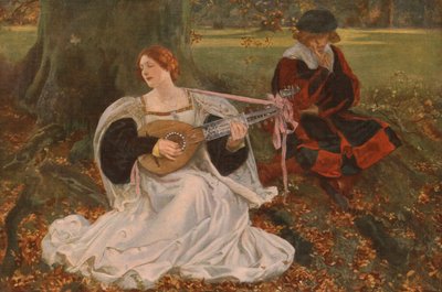 Fair is my Love, c1900, c1930. av Edwin Austin Abbey