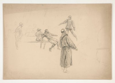 Figurritning av Edwin Austin Abbey