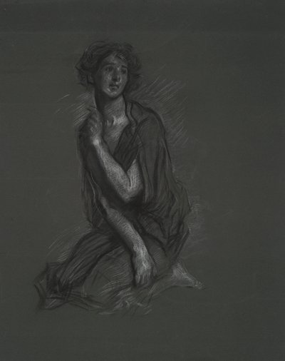 Figurstudie av Edwin Austin Abbey