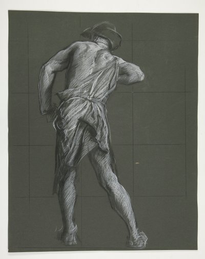 Figurstudie för av Edwin Austin Abbey