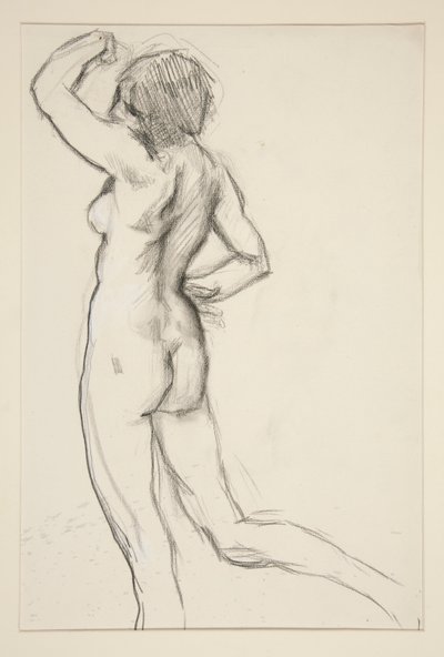 Figurstudie för av Edwin Austin Abbey