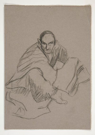 Figurstudie för av Edwin Austin Abbey