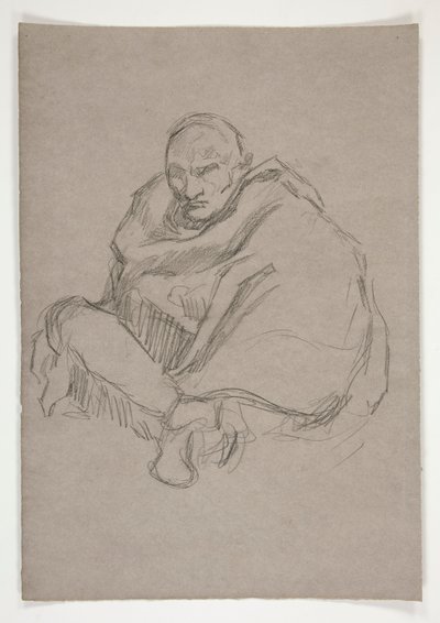 Figurstudie för av Edwin Austin Abbey