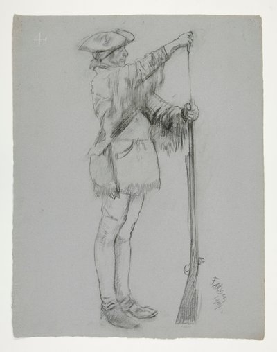 Figurstudie för av Edwin Austin Abbey