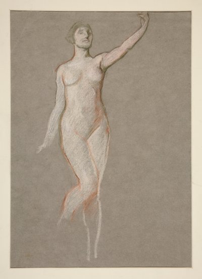 Figurstudie för av Edwin Austin Abbey