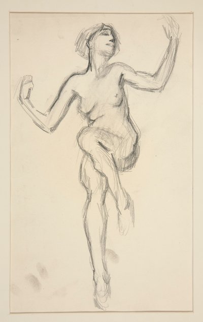 Figurstudie för av Edwin Austin Abbey