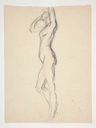 Figurstudie för av Edwin Austin Abbey