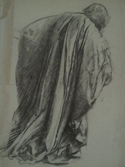 Figurstudie för Galahad i av Edwin Austin Abbey