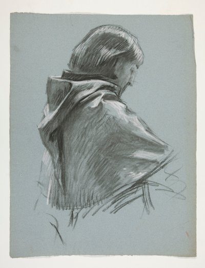 Figurstudie för kung Arthur av Edwin Austin Abbey