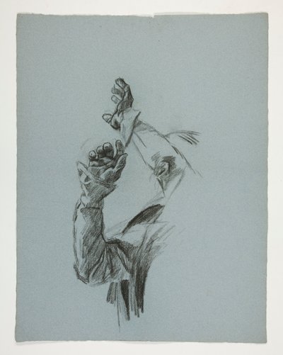 Figurstudie för kung Arthur av Edwin Austin Abbey