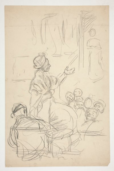 Grupp av figurer - (oidentifierad illustration) ( av Edwin Austin Abbey