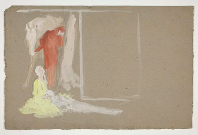 Grupp av figurer - (oidentifierad illustration) av Edwin Austin Abbey
